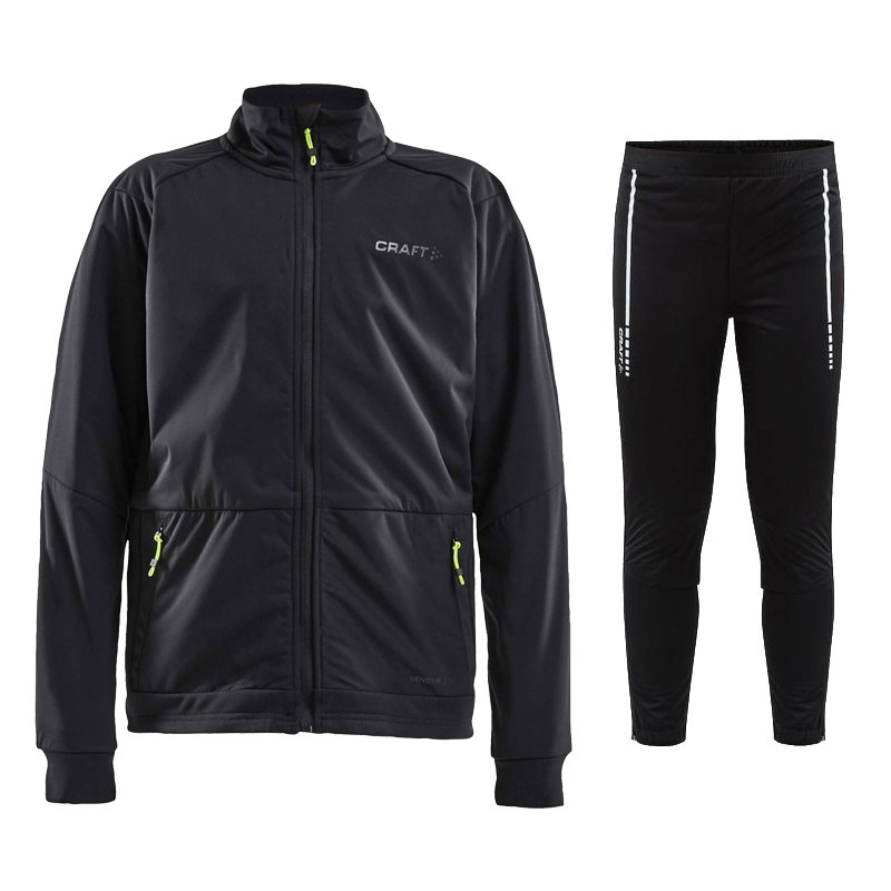 クラフト CRAFT クロスカントリースキー ジュニアウォームオーバージャージ上下セット ブラック(999000) 1909807/1906775 【クロスカン...