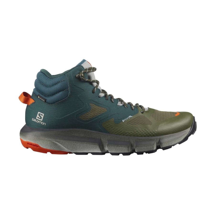 サロモン SALOMON ハイキングシューズ アウトドア プレディクト ハイク ゴアテックス PREDICT HIKE MID GTX PONDEROSA PINE/OLIVE NIGHT/RED ORANGE L41461100 【クロスカントリースキー店舗】