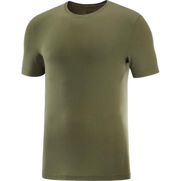 サロモン SALOMON LC2036600 ESSENTIAL SEAMLESS SS TEE カラーGrapeLeaf/ForestNight RUNNING OUTDOOR シームレス ランニング Tシャツ メンズ 