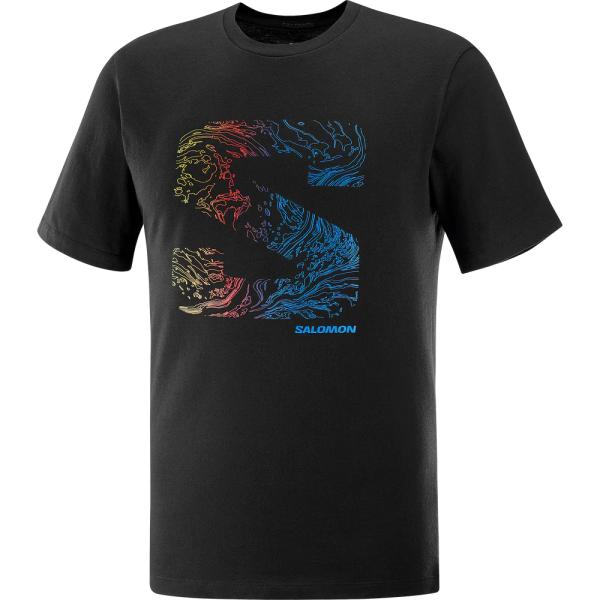 サロモン SALOMON LC2100700 SALOMON S FILL PERFORMANCE SS TEE M カラーDeep Black Tシャツ 綿 コットン スキー アウトドア【クロスカントリースキー店舗】