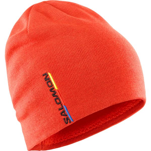 サロモン SALOMON LC2142600 GRAPHIC BEANIE カラーFiery Red 帽子 ビーニー クロスカントリースキー ウィンターアクティビティ