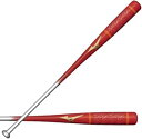 MIZUNO PRO2024セレクションモデル木製ノックバットレッド×シルバー(6203)88/90/92cm【1CJWK179】