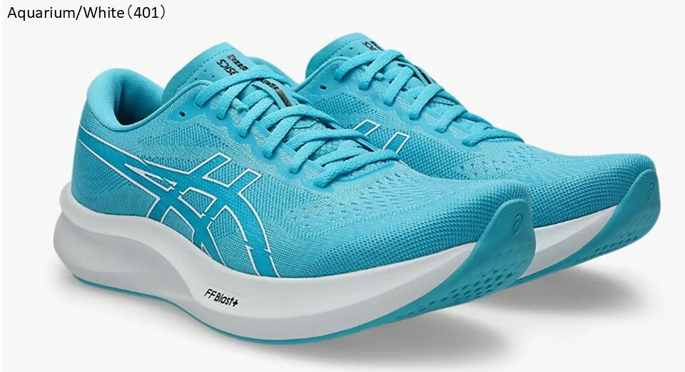 モデル ASICS 2026モデル EvoRide Speed 3 【1011B969】 商品価格 15,400円（税込） サイズ・カラー ●サイズ:25.0/25.5/26.0/26.5/27.0/27.5/28.0cm ●カラー ・Aquarium/White(401) 特徴 ●クッション性と前への推進力を兼ね備えた軽量モデル。 ●ミッドソール素材のFF BLAST PLUSは、軽量で優れたクッション性と安定性を発揮します。また、3D SPACE CONSTRUCTIONを搭載し、着地時の適度なクッション性を追求しました。カーボンプレートを搭載しておらず、軽量かつ自分の足で進める感覚のあるシューズです。レースではもちろん、日々のトレーニング用シューズとしてもおすすめです。 備考 ●こちらの商品は新品日本正規品です。 ●PC状況により、商品の色合いが異なって見える場合がございます。ご了承ください。 ●返品は商品が不良品のときのみ受け付けております。それ以外は返品出来ませんのでご注意ください。 ●店頭の在庫と在庫数が連動しておりますので、極力努力は致しますが、在庫切れにより商品をお渡しできない場合もございます。ご了承ください。 他の類似商品もこちらからご覧いただけます。 ↓↓↓ 他のシューズ商品 はこちら 他のASICS商品はこちらお買い得商品！ 在庫に限りあり！お早めに！