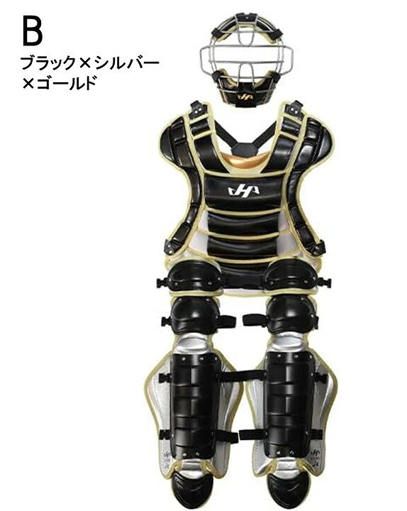 HATAKEYAMA【CG-JNS26】限定ジュニア軟式・ゴムソフトボールキャッチャーギア3点セ...