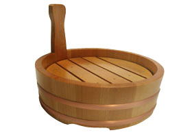 刺身「片手桶・盛込器」目皿付7寸用(盛り込み皿 盛器 刺身 盛付き皿 お寿司盛り込み器 盛込み皿 刺身皿 お寿司皿 鮨皿 お刺身皿 木製皿 丸 盛込み皿 盛込み器 うつわ 鮨皿 すし皿 寿司皿 盛付皿 盛りつけ皿 桧 盛りつけ皿 盛りつけ容器 桧皿 盛込み桶 桶 片手盛込み桶 盛り器