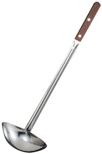 ローズ柄 長柄 両口 スープレードルお玉（144cc）（おすすめ 人気 味噌汁 御玉 長いお玉 柄杓 杓子 柄..