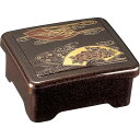 うな重 漆器 光月丼重 扇面菊水内朱塗 蓋付 (蓋付外寸167x143x80mm )うな重 器 漆器 お重 鰻 漆器 土用丑の日 うな重 箱 天丼 かつ丼 そば...