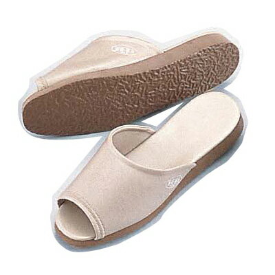 抗菌 前あきDXスリッパ「VSL-24」SSK-5243（L）ベージュ