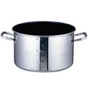 SA パワー・デンジ α アルファ 半寸胴鍋 目盛付 蓋無 42cm〈AHV-93〉ステン半寸胴 IH対応 半寸胴 電磁対応 業務用 ステンレス半寸胴 煮込み鍋...