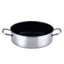 SA パワー・デンジ α ( アルファ ) 外輪鍋(蓋無)30cm〈AST-G7〉ステン浅型寸胴 IH対応 電磁対応 業務用 浅型寸胴鍋 煮込み鍋 カレー鍋 鍋...