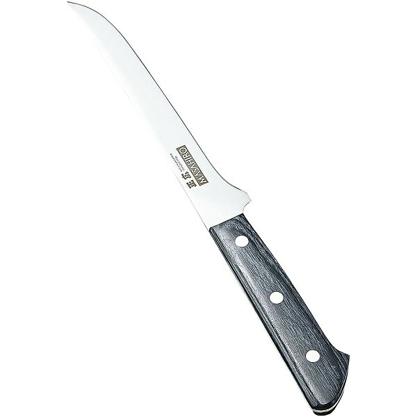 商品の詳細 サイズ 全長288mm 刃渡り160mm 背厚2,0mm 質量 110g正広作 MV-L鋼シリーズ ボー二ング 両刃 14171 正広作 16cm 正広 ボー二ング庖丁 160mm 従来のMV牛刀より、刀身・ハンドルを薄く、軽量化したシリーズ。 刀身は、錆に強く切れ味の持続性に優れたハイカーボンステンレス鋼「MBS-26」を使用。 ハンドルは、抗菌剤入り積層強化木を使用。 MV黒合板と比較して、約1サイズ分軽く、研ぎやすい。細めのハンドルを好まれる方に最適です。 刀身の材質：当社オリジナル　ステンレス鋼（MBS-26） 材質詳細： カーボン 0.9%、クロム 13%、モリブデン、バナジウム 口金： なし 硬度：HRC　58～59 中子形状： 本通し サブゼロ処理：あり ハンドルの材質：積層強化木