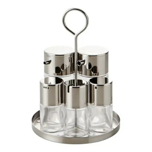 エムタカ カスターセットNo4557 テーブルセット ガラス 卓上 調味料入れセット 6点セット ソース入れ ..