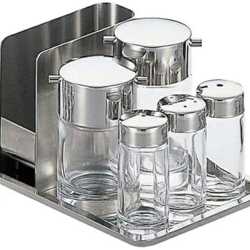 #800シリーズ 本体ガラス製 #800 テーブルセット ガラス カスターセット 卓上 調味料入れセット 7点セ..