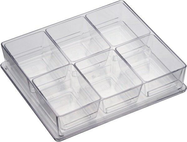 ポリカ―ボネイト スパイスケース 6ヶ入角 ヤクミ入れ 薬味入れ 6角 調味入れバット 6個用 6個薬味入れ ..