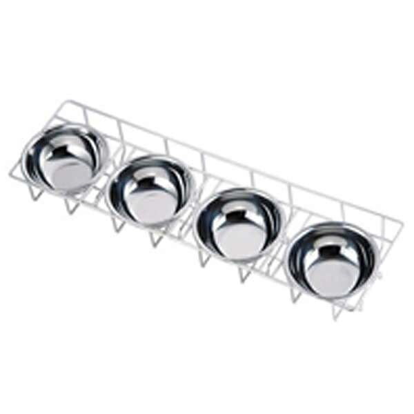 18-8 中華用ヤクミ入れ2型 4ヶ入 ステン 薬味入れ 4連 4個用薬味入れ 調味入れバット4連 4個薬味入れセ..