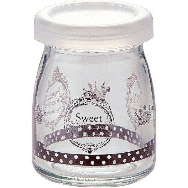 ミルクボトル 90cc 蓋付 5個入 GA002 スイートコレクション ガラス製 プリン 容器 ヨーグルト 容器 ゼ..