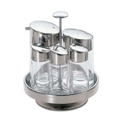 #900シリーズ 本体ガラス製 #900 五本立て カスターセット ガラス カスターセット 卓上 調味料入れセッ..