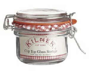 キルナー ラウンドクリップトップジャー 0.125L ガラス製 ポット ガラスジャー 密閉容器 密閉 容器 カ..