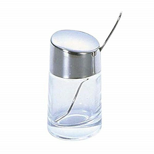 #1000シリーズ 本体ガラス製 #1000 カラシ入れ 角型辛子スプーン付 ガラス 業務用 からし入れ 日本製 ..