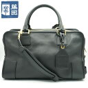 LOEWE ロエベ アマソナ 36 ハンドバッグ ショルダーバッグ 2WAY レザー ブラック 男女兼用 質屋 【中古】