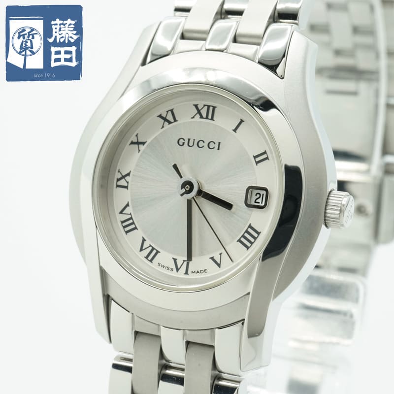 グッチ GUCCI Gクラス 5500L デイト クォーツ レディース 腕時計 質屋 【中古】