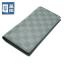 ルイヴィトン LOUIS VUITTON N62665 ダミエグラフィット ポルトフォイユ ブラザ 札入れ メンズ 長財布 状態良好 質屋 【中古】