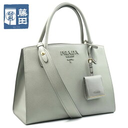 プラダ PRADA 1BA155 サフィアーノ ハンドバッグ ショルダーバッグ 2WAY グレー系 ポーチ付き レディース 状態良好 質屋 【中古】