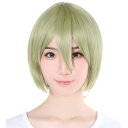 【売切セール 返品交換不可】 ウィッグ ショート ボブ フルウィッグ コスプレ ウイッグ ショート フルウイッグ ブラウン 茶髪 グリーン 緑髪 耐熱 かつら ...