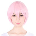 【売切セール 返品交換不可】 ウィッグ ショート ボブ フルウィッグ コスプレ ウイッグ ショート フルウイッグ ピンク 赤髪 耐熱 かつら 男装 富士達 ふじたつ 【ショート】 サクラ