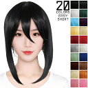 【売切セール 返品交換不可】 ウィッグ ショート ボブ コスプレ ウイッグ コスプレウィッグ フルウイッグ ブラック 黒髪 加工 かつら男装 仮装 【EASYシ...