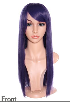 【ウィッグネットプレゼント】 送料無料 ウィッグ ロング ミディアム フルウィッグ セミロング ウイッグ 男装 黒髪 かつら 軽い 軽量 加工 耐熱 ハロウイン 富士達 ふじたつ 【ライトロング】 アイリス (F13-3)