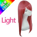 【売切セール 返品交換不可】 ウィッグ ロング ミディアム フルウィッグ コスプレ ウィッグ セミロング アッシュ ピンク 赤髪 軽い 軽量 加工 かつら 男装...