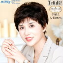 ウィッグ 自然 人毛 100% フルウィッグ 手植え 30代 40代 50代 60代 ブラウン 茶髪 白髪隠し 薄毛対策 白髪 医療用 かつら つむじ 耐熱 【こなれアクティブショート】