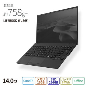 ڸʡ̵ Ρȥѥ officeդ  س  ٻ FMV LIFEBOOK UH꡼ WU2/H1UH90/H1١ǥ14.0 Windows11 Pro Core i7 16GB SSD256GB ̥Хåƥ office ܥǥ RK_WU2H1_A020