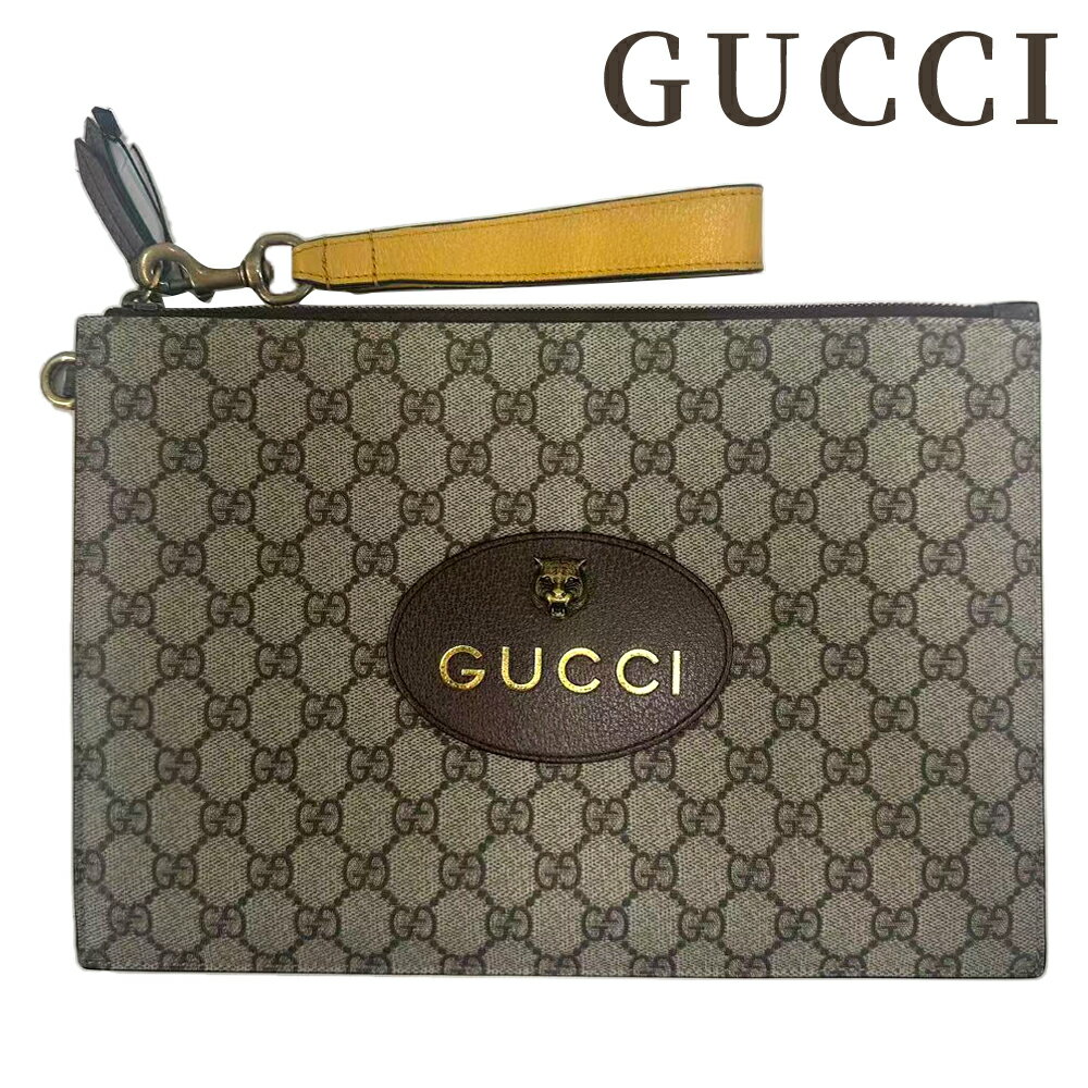 【中古】GUCCI グッチ ネオヴィンテージ GGスプリーム ポーチ 473956 メンズ クラッチバッグ