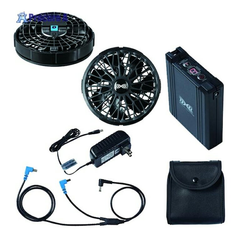 空調服 スターターキット ブラック SK23021K90 14.4V バッテリー ファン セット