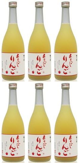 梅乃宿　あらごしりんご酒　7度　720ml×6本セット【リンゴ酒】【林檎酒】【梅の宿】【リンゴリキュール】