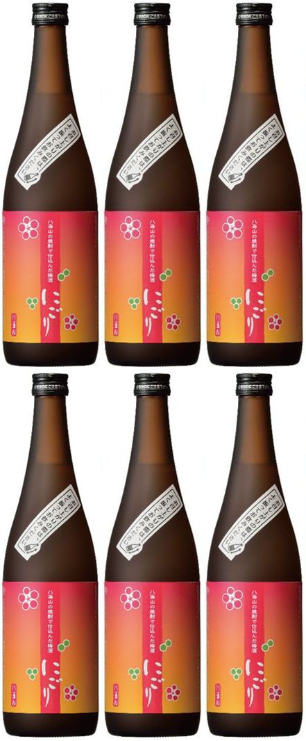 八海山の焼酎で仕込んだ梅酒【にごり梅酒】14度　720ml×6本セット！