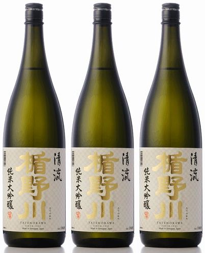 【3本入・常温便配送・冷蔵保管品】楯野川 純米大吟醸 清流 1800ml 3本セット 【楯野川清流】【楯の川清流】