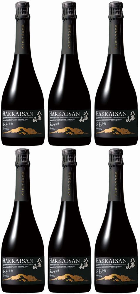 【限定商品・シャンパン製法・コルク栓】720×6本セット瓶内二次発酵酒 白麹あわ 八海山 12度 720ml【八海山あわ】【八海山スパークリング】【八海山シャンパン】[■]