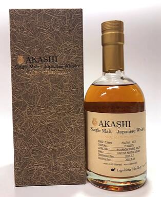 【限定・箱付】江井ヶ嶋 AKASHI あかし シングルモルトバーボンバレル 7yers. 1st fill カスクストレングス 500ml