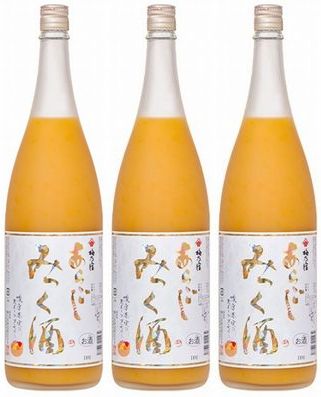 梅乃宿　あらごし みっく酒　5度　1800ml×3本セット！