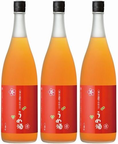 八海山の焼酎で仕込んだ梅酒　14度　1800ml×3本セット！【赤ラベル】