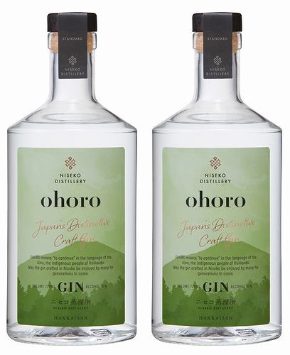 ニセコ蒸溜所八海山 ohoro GIN(オホロジン) 720ml×2セット！スタンダード※箱無し