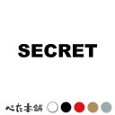 カッティングステッカー SECRET シークレット 秘密 機密 内密 内緒 秘伝 秘訣 隠れた シール 隠し部屋 秘密基地 企業秘密 特大 大きい(2)