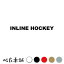 カッティングステッカー INLINE HOCKEY インラインホッケー アイスホッケー ローラーホッケー スポーツ 氷上 シール 特大 大きい 698円