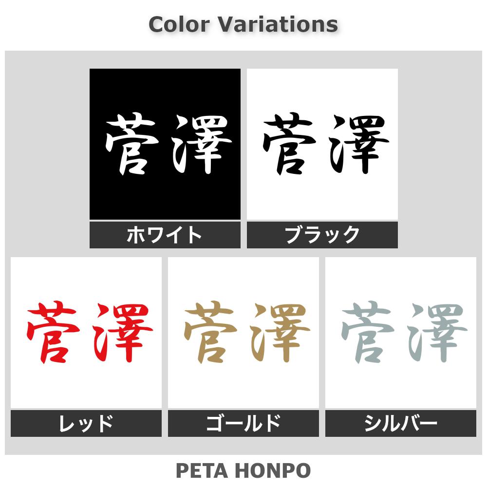 カッティングステッカー 菅澤 苗字 名字 姓 名前 表札 ネームプレート 判子 漢字 看板 シール ステッカー 特大 大きい 2