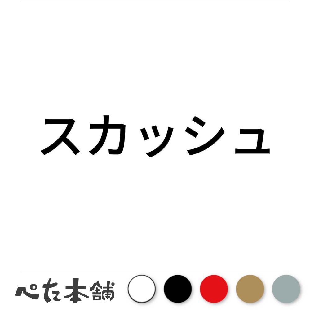 カッティングステッカー スカッシュ スポーツ 競技 カタカナ 球技 シール 特大 大きい