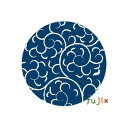 フジ 紙コースター 唐草 紺(丸型)厚み1mm 2000枚(100枚×20束)/ケース