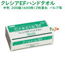 日本製紙クレシア　クレシアEF　ハンドタオル　ソフトタイプ　200W　2枚重ね　200組（400枚）×30パック／ケース　ペーパータオル　日本製